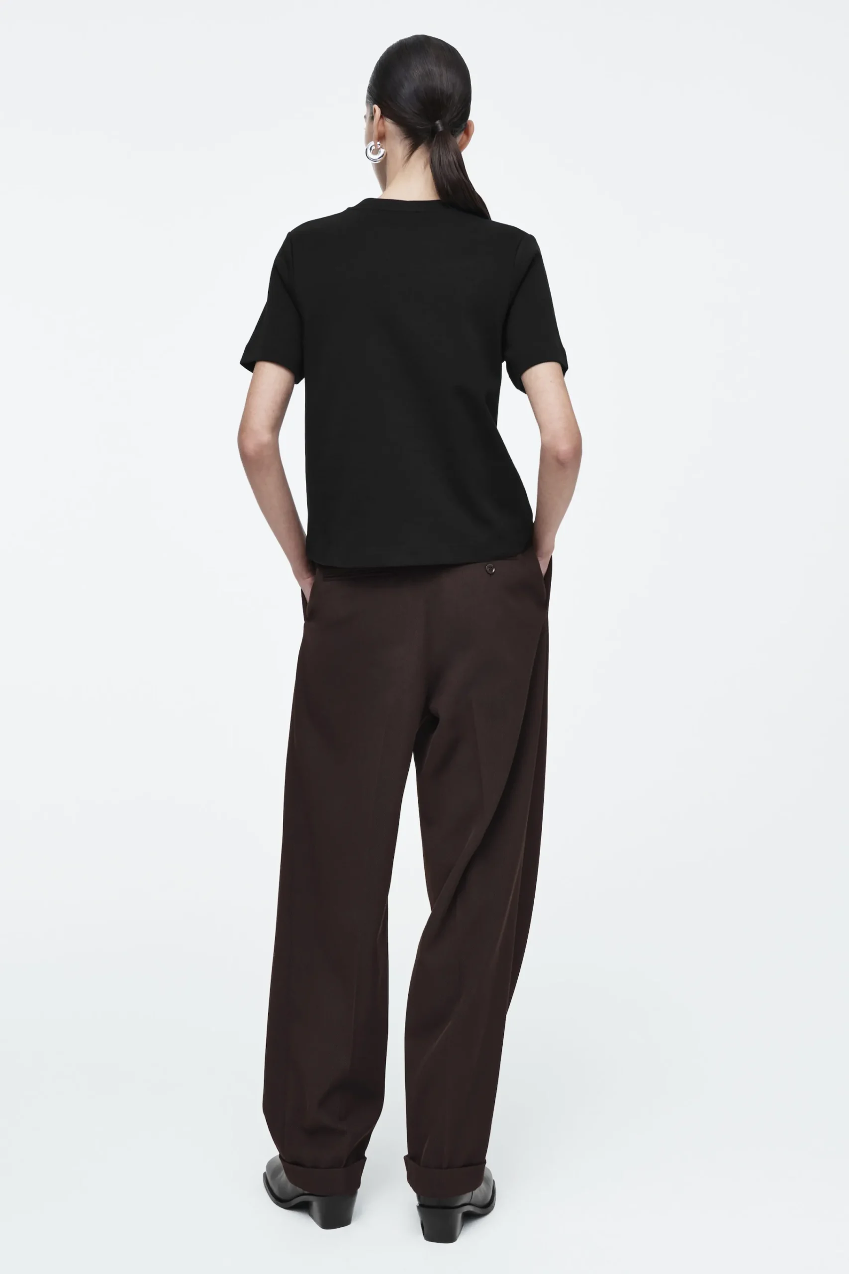 Damen COS T-Shirts | Oberteile*SCHLICHTES T-SHIRT MIT NORMALER PASSFORM