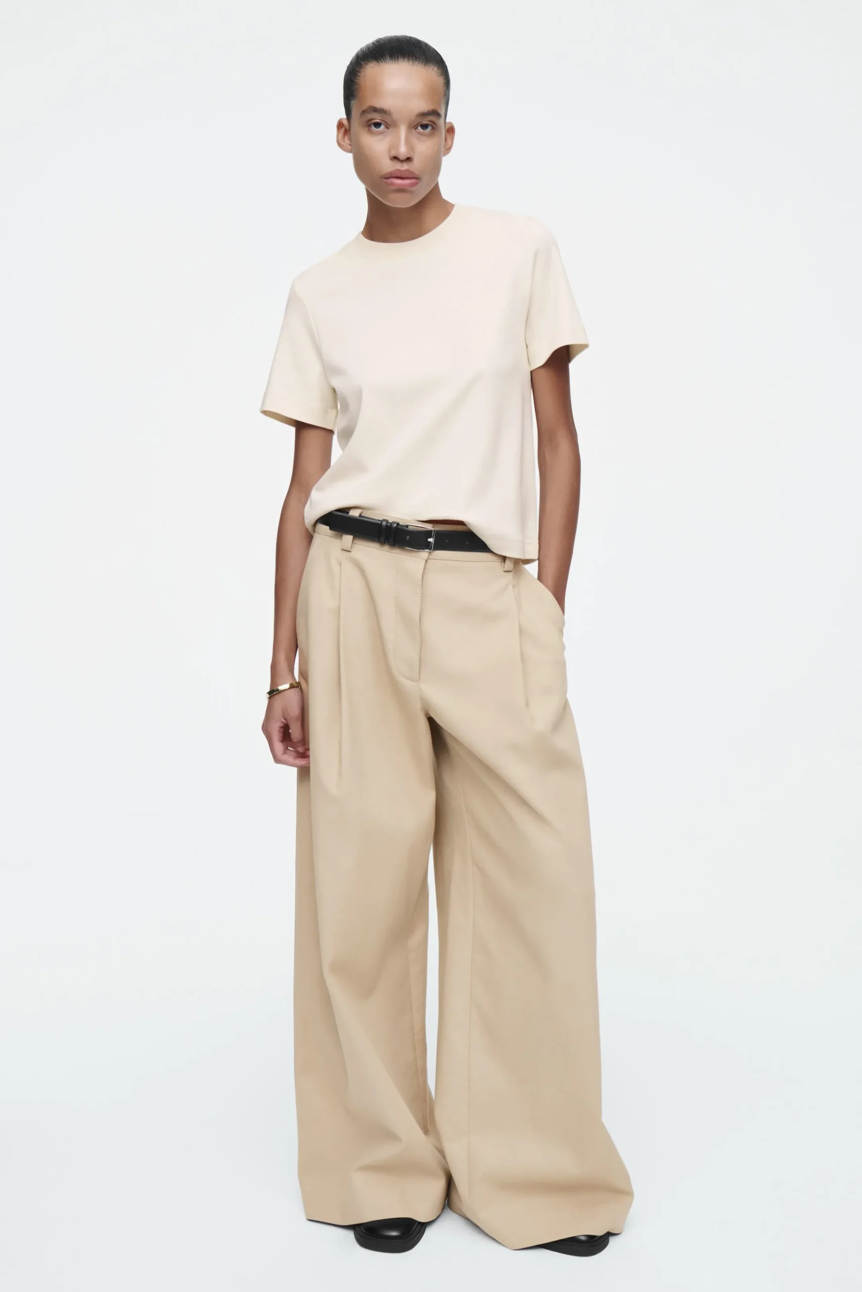 Damen COS T-Shirts | Oberteile*SCHLICHTES T-SHIRT MIT NORMALER PASSFORM