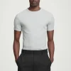 Herren COS T-Shirts & Tanktops*SCHMAL GESCHNITTENES GERIPPTES BAUMWOLL-T-SHIRT