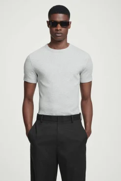 Herren COS T-Shirts & Tanktops*SCHMAL GESCHNITTENES GERIPPTES BAUMWOLL-T-SHIRT