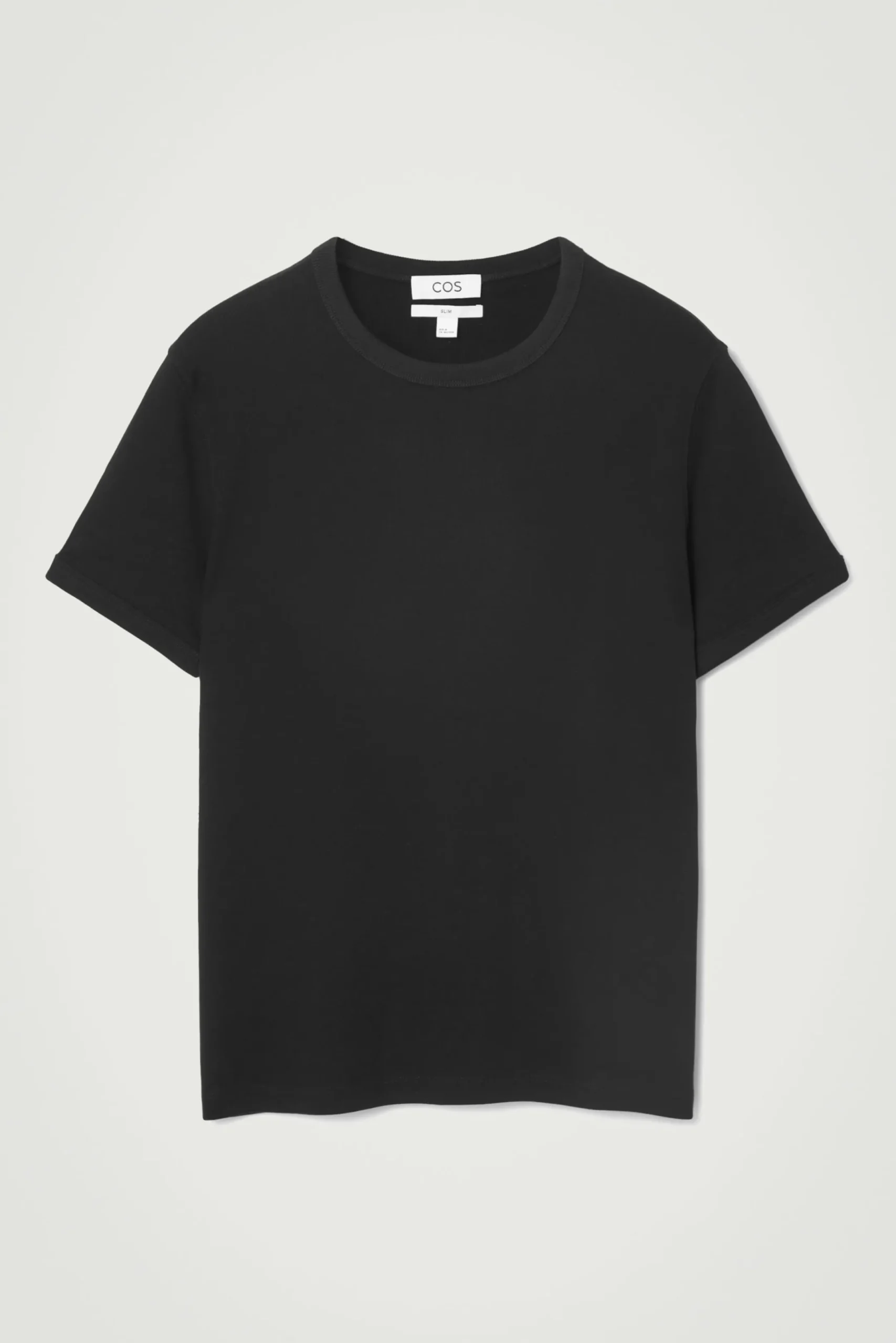 Herren COS T-Shirts & Tanktops*SCHMAL GESCHNITTENES GERIPPTES BAUMWOLL-T-SHIRT