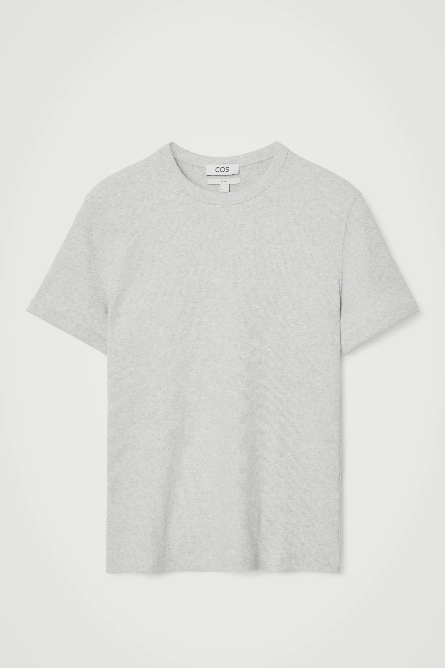 Herren COS T-Shirts & Tanktops*SCHMAL GESCHNITTENES GERIPPTES BAUMWOLL-T-SHIRT