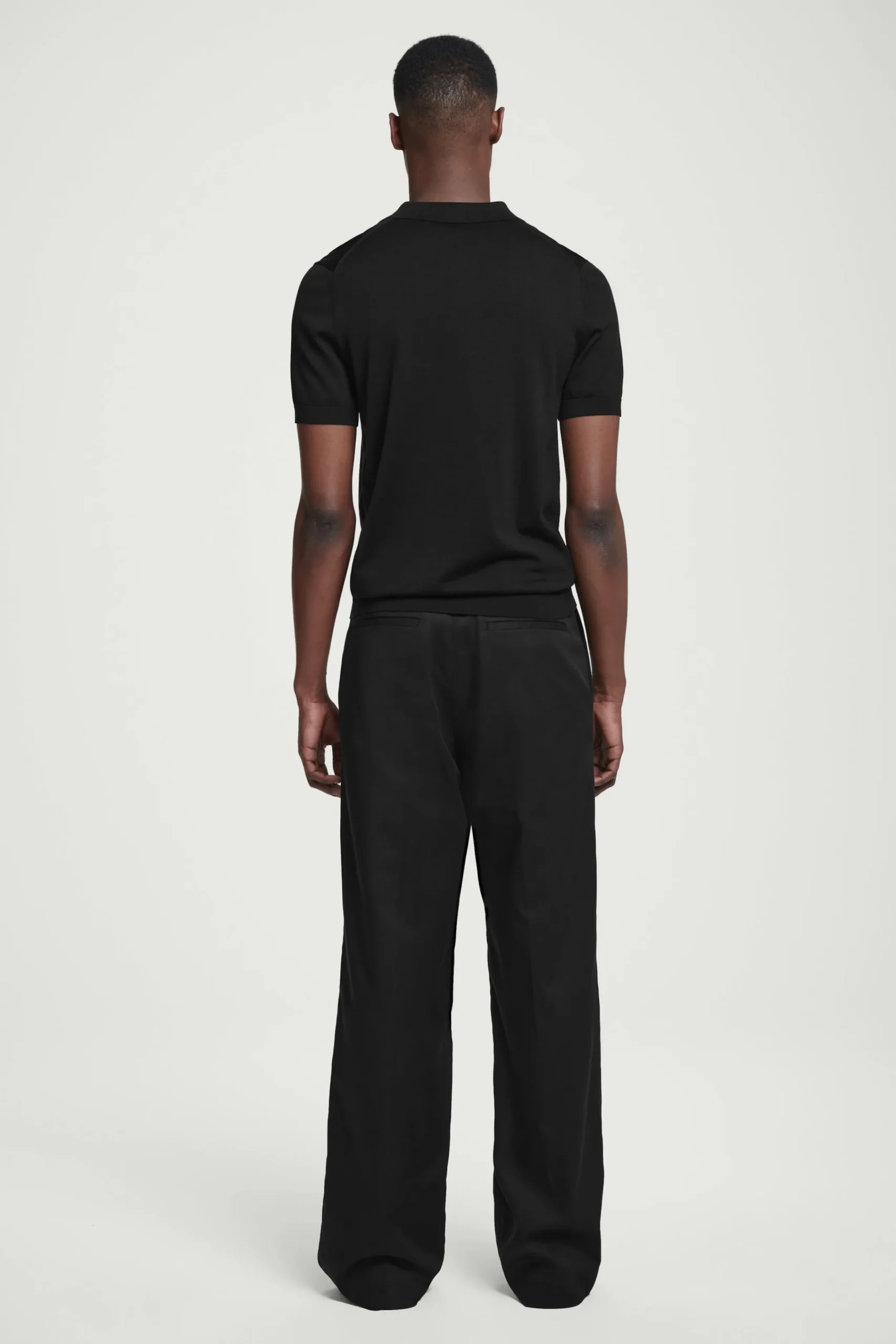 Herren COS Poloshirts | Strickmode*SCHMAL GESCHNITTENES POLOSHIRT AUS SEIDENSTRICK