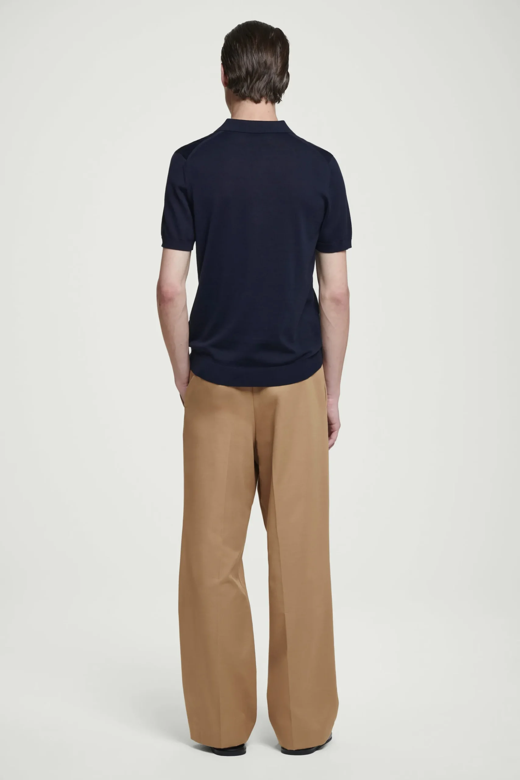 Herren COS Poloshirts | Strickmode*SCHMAL GESCHNITTENES POLOSHIRT AUS SEIDENSTRICK