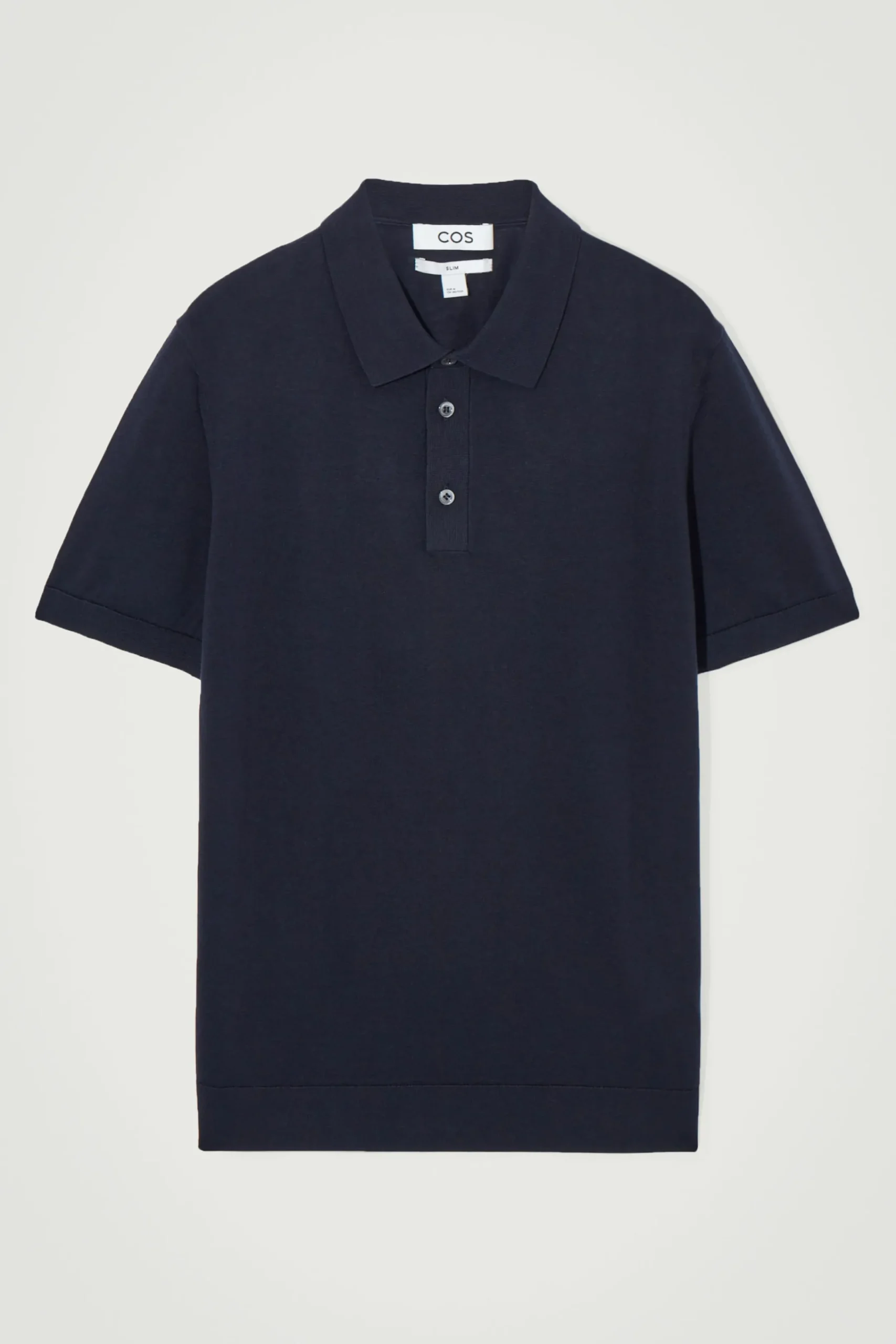 Herren COS Poloshirts | Strickmode*SCHMAL GESCHNITTENES POLOSHIRT AUS SEIDENSTRICK