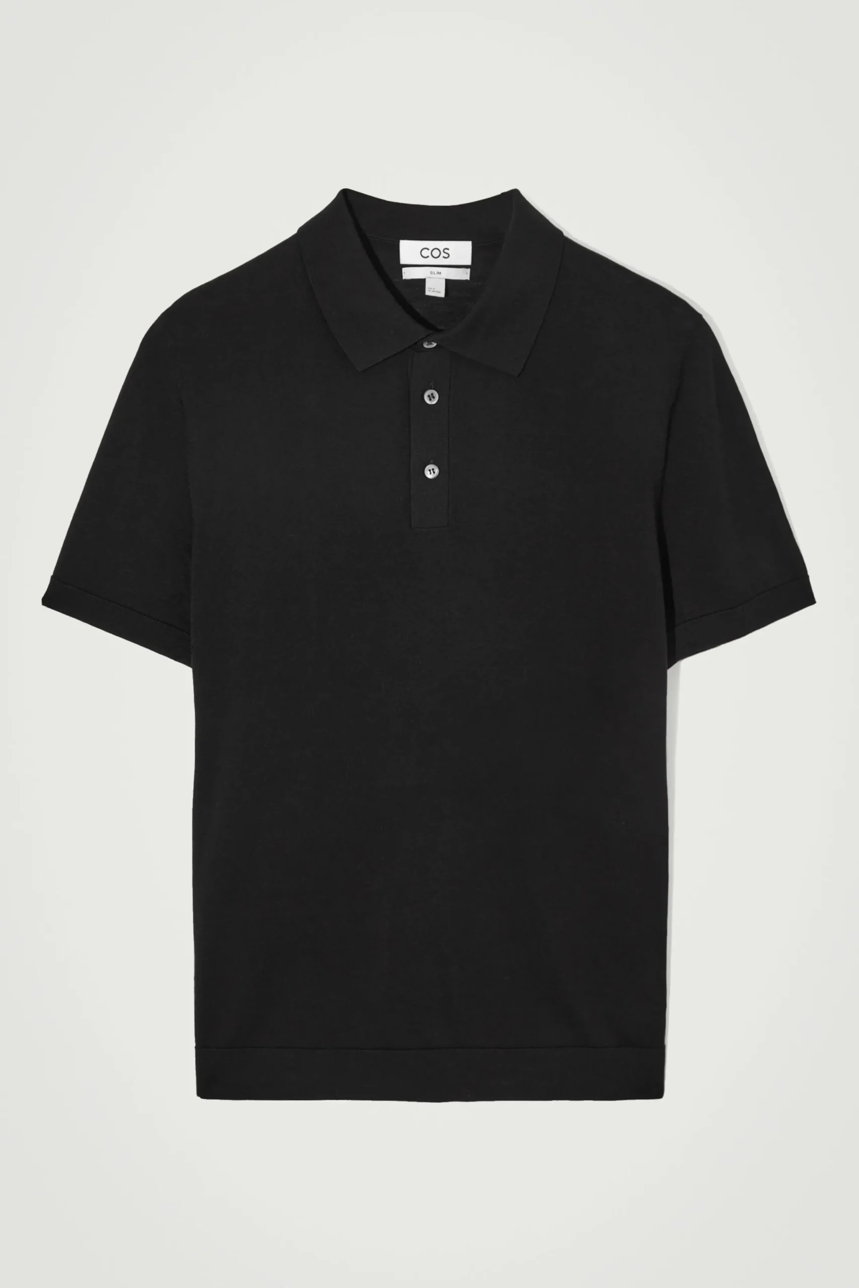 Herren COS Poloshirts | Strickmode*SCHMAL GESCHNITTENES POLOSHIRT AUS SEIDENSTRICK