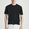 Herren COS T-Shirts & Tanktops | Strickmode*SCHMAL GESCHNITTENES T-SHIRT AUS SEIDE