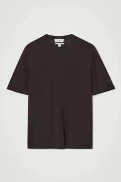 Herren COS T-Shirts & Tanktops | Strickmode*SCHMAL GESCHNITTENES T-SHIRT AUS SEIDE