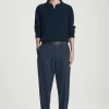 Herren COS Hosen*SCHMAL ZULAUFENDE TWILLHOSE MIT UMSCHLAG