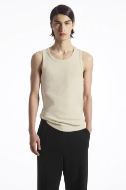 Herren COS T-Shirts & Tanktops*SCHMALES GERIPPTES TANKTOP AUS BAUMWOLLE