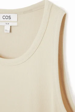 Herren COS T-Shirts & Tanktops*SCHMALES GERIPPTES TANKTOP AUS BAUMWOLLE