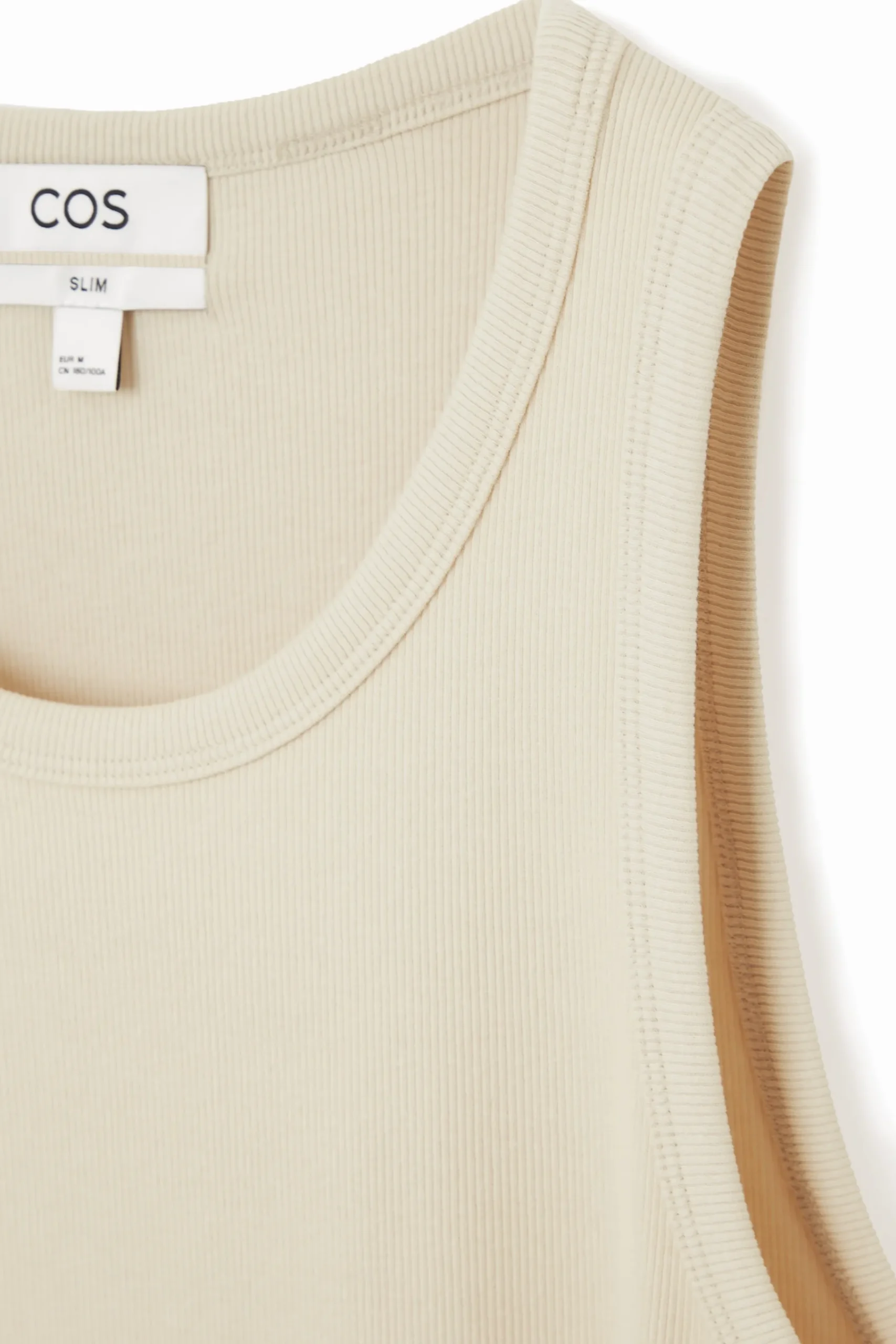 Herren COS T-Shirts & Tanktops*SCHMALES GERIPPTES TANKTOP AUS BAUMWOLLE