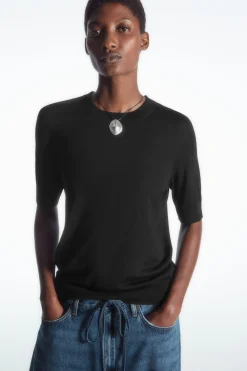 Damen COS T-Shirts | Oberteile*SCHMALES T-SHIRT AUS MERINOWOLLE