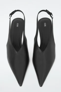 Damen COS Accessoires Aus Leder | Schuhe*SPITZE KITTEN-HEELS AUS LEDER MIT SLINGBACK-RIEMEN