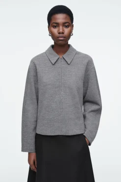 Damen COS Strickmode*STRICKJACKE AUS KOCHWOLLE MIT REISSVERSCHLUSS