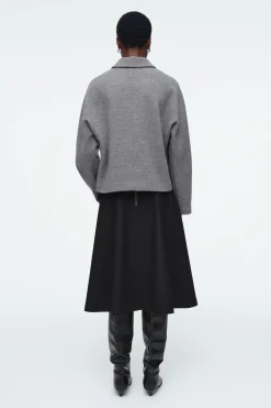 Damen COS Strickmode*STRICKJACKE AUS KOCHWOLLE MIT REISSVERSCHLUSS