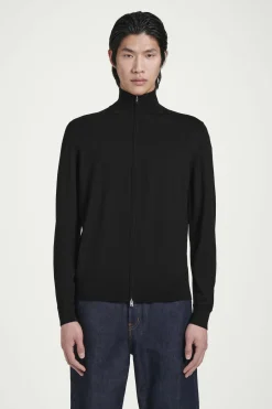 Herren COS Strickjacken | Strickmode*STRICKJACKE AUS MERINOWOLLE MIT STEHKRAGEN