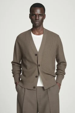 Herren COS Strickjacken | Strickmode*STRICKJACKE AUS MERINOWOLLE