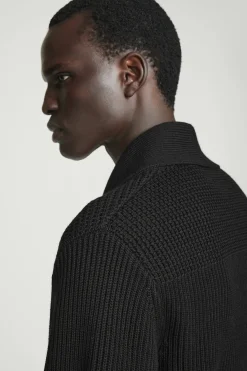 Herren COS Strickjacken | Strickmode*STRICKJACKE AUS MERINOWOLLE MIT SCHALKRAGEN