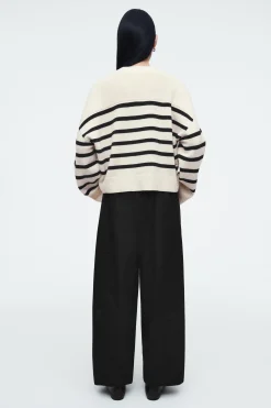Damen COS Strickmode*STRICKJACKE AUS MERINOWOLLE MIT V-AUSSCHNITT