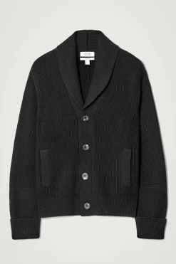 Herren COS Strickjacken | Strickmode*STRICKJACKE AUS MERINOWOLLE MIT SCHALKRAGEN