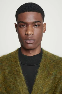 Herren COS Strickjacken | Strickmode*STRICKJACKE AUS MOHAIR-MIX MIT SPACE-DYE-FÄRBUNG