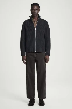 Herren COS Strickmode | Mäntel & Jacken*STRICKJACKE AUS WOLLE MIT STEHKRAGEN