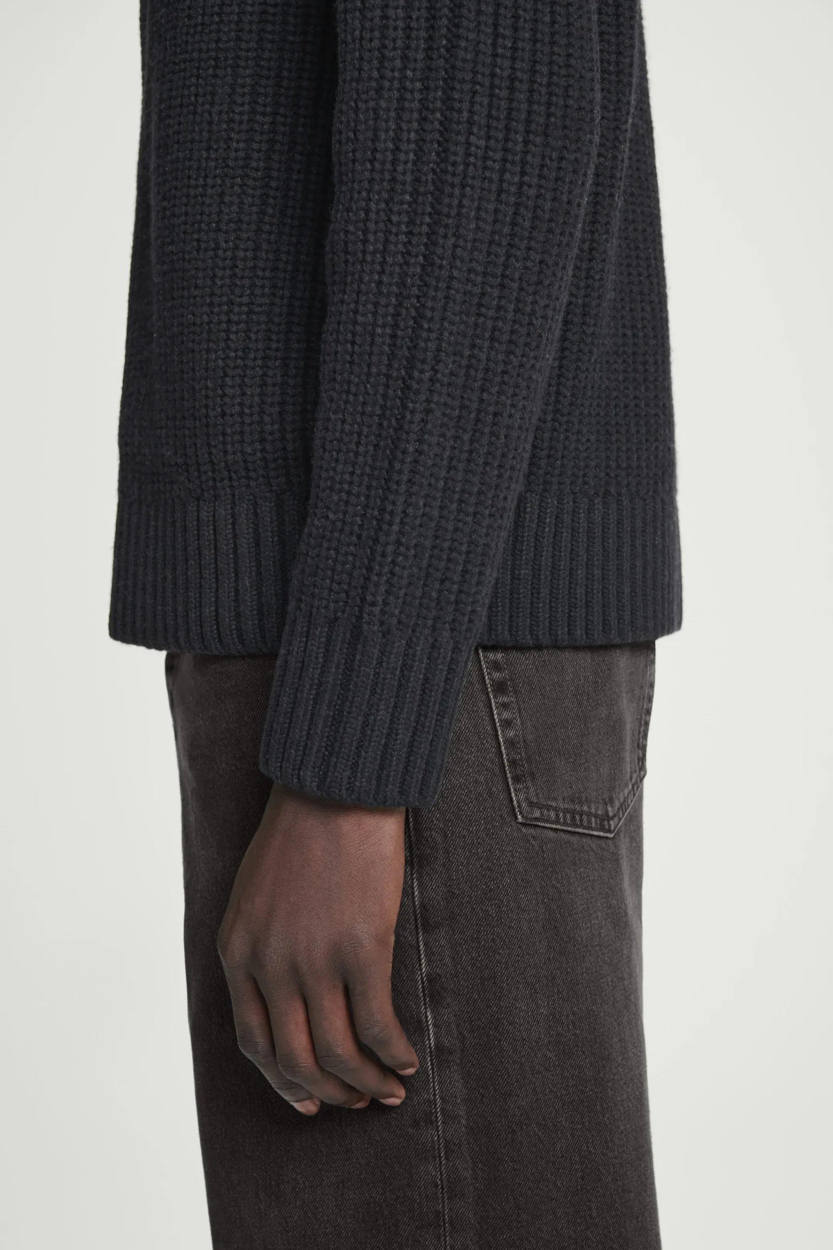 Herren COS Strickmode | Mäntel & Jacken*STRICKJACKE AUS WOLLE MIT STEHKRAGEN