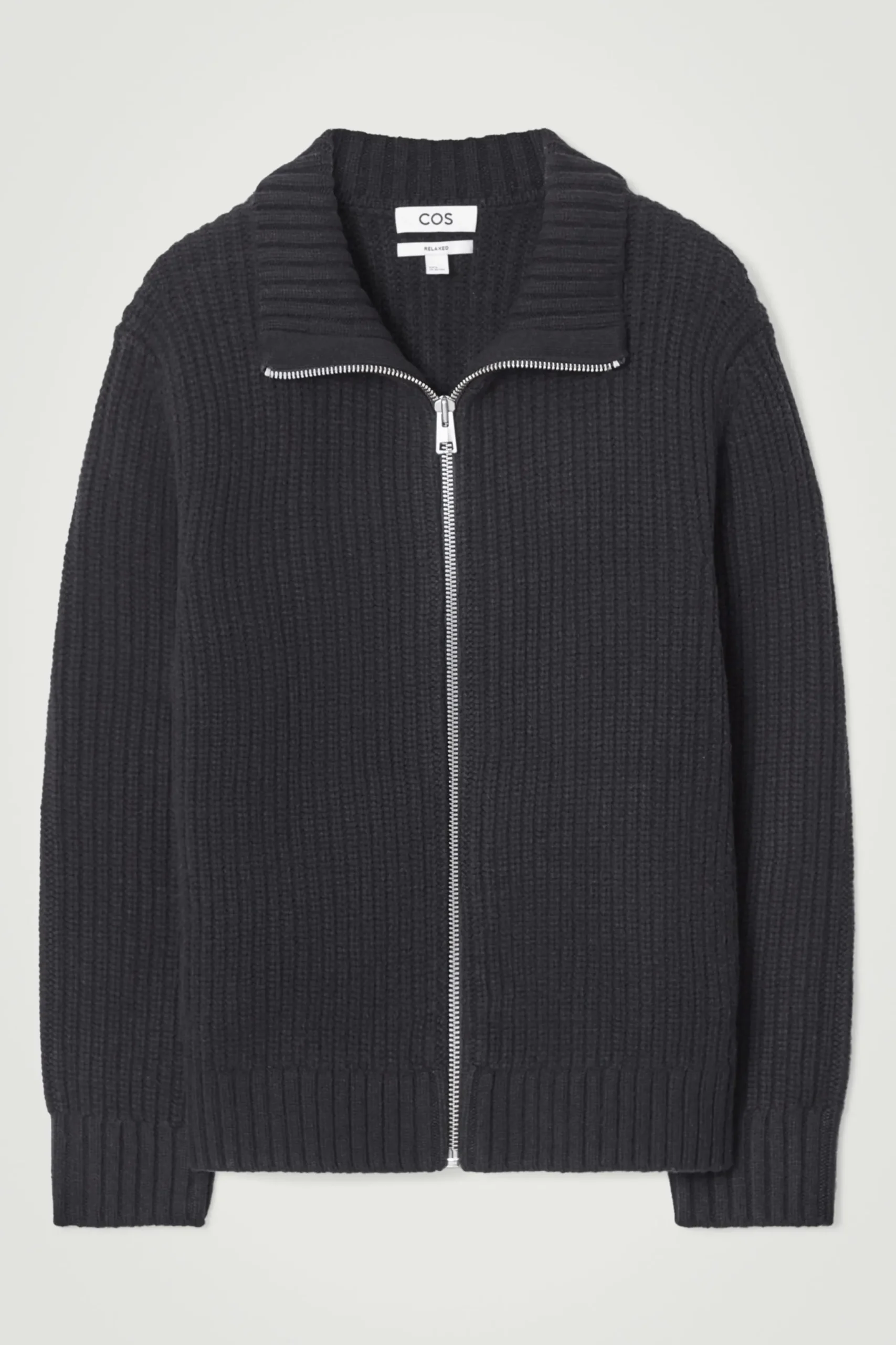 Herren COS Strickmode | Mäntel & Jacken*STRICKJACKE AUS WOLLE MIT STEHKRAGEN