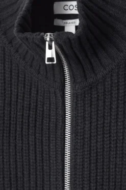 Herren COS Strickmode | Mäntel & Jacken*STRICKJACKE AUS WOLLE MIT STEHKRAGEN