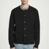 Herren COS Strickjacken | Strickmode*STRICKJACKE AUS WOLL-MIX MIT RUNDHALSAUSSCHNITT