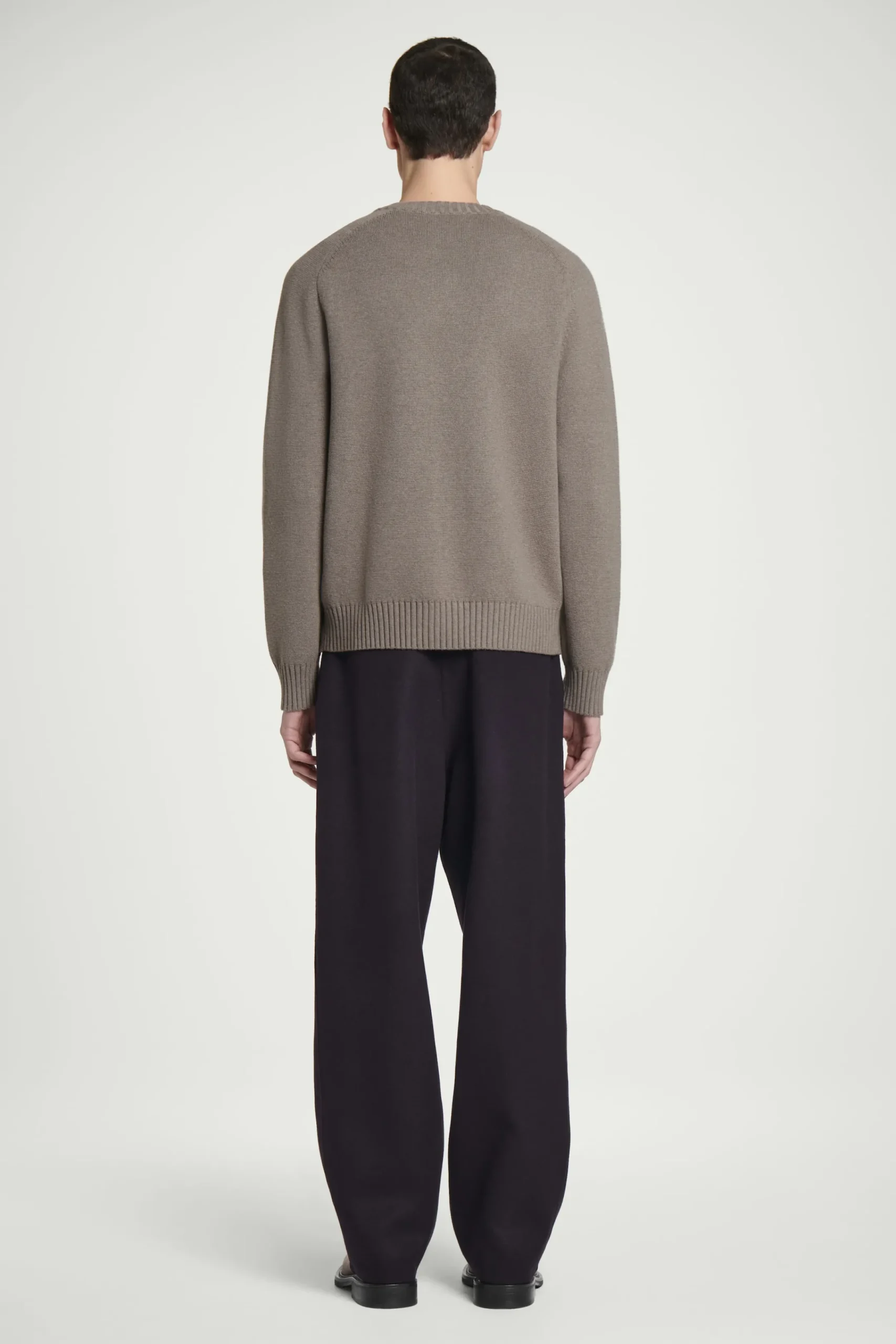 Herren COS Strickmode | Strickjacken*STRICKJACKE AUS WOLL-MIX MIT RUNDHALSAUSSCHNITT