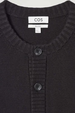 Herren COS Strickjacken | Strickmode*STRICKJACKE AUS WOLL-MIX MIT RUNDHALSAUSSCHNITT