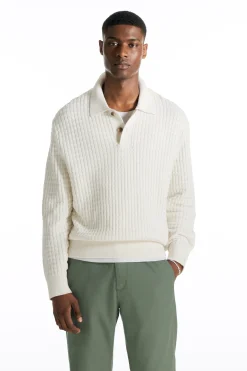 Herren COS Poloshirts | Strickmode*STRUKTURIERTES POLOSHIRT AUS STRICK