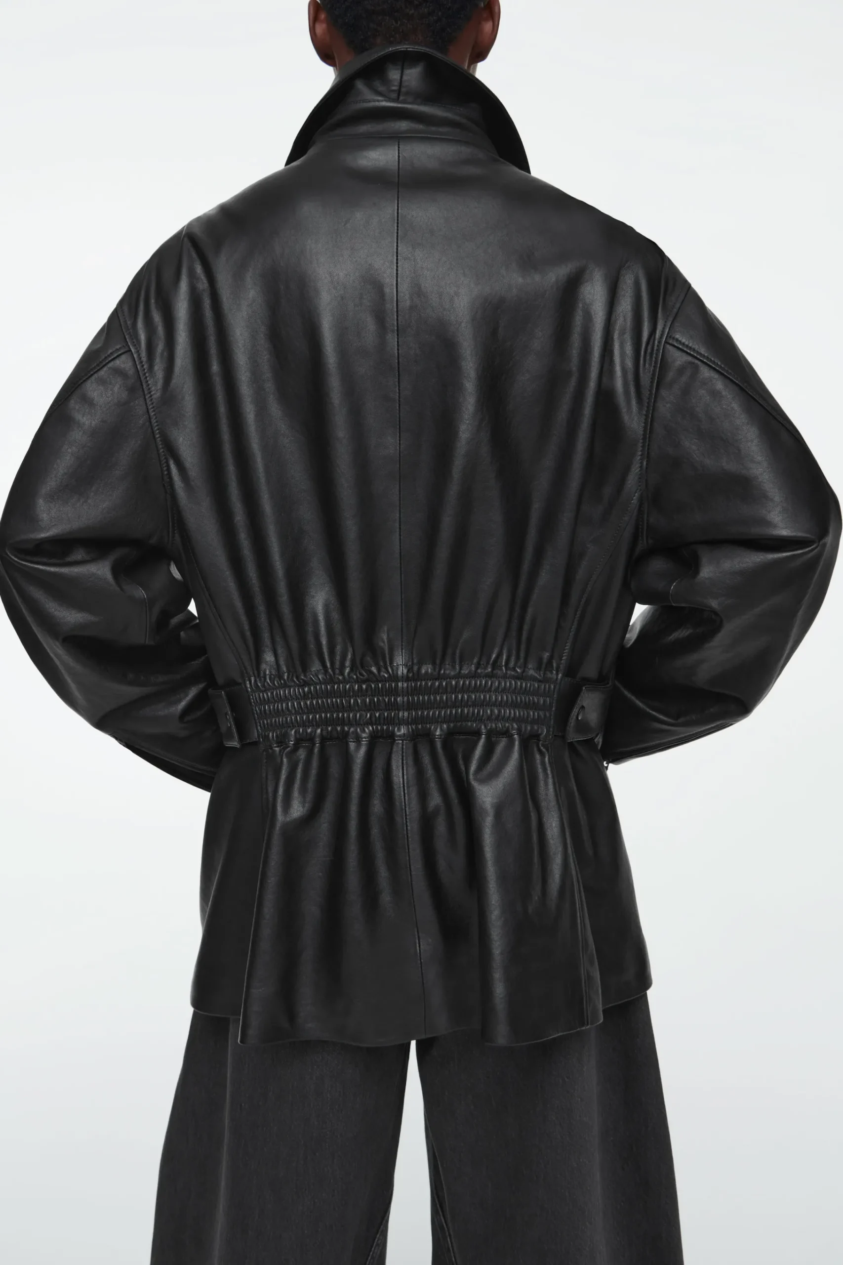 Damen COS Mäntel & Jacken*TAILLIERTE TRUCKER-JACKE AUS LEDER
