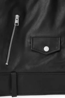 Damen COS Mäntel & Jacken*VERKÜRZTE OVERSIZED-BIKERJACKE AUS LEDER