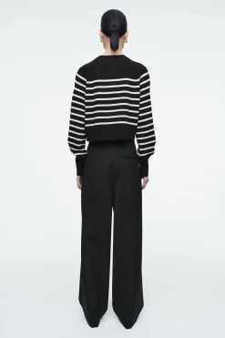 Damen COS Strickmode*VERKÜRZTE STRICKJACKE AUS WOLLE