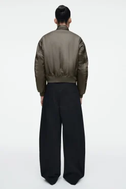 Damen COS Mäntel & Jacken*WATTIERTE BOMBERJACKE AUS SEIDE MIT SCHALDETAIL