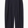 Damen COS Hosen*WOLLHOSE MIT BARREL-BEIN UND NORMALER PASSFORM