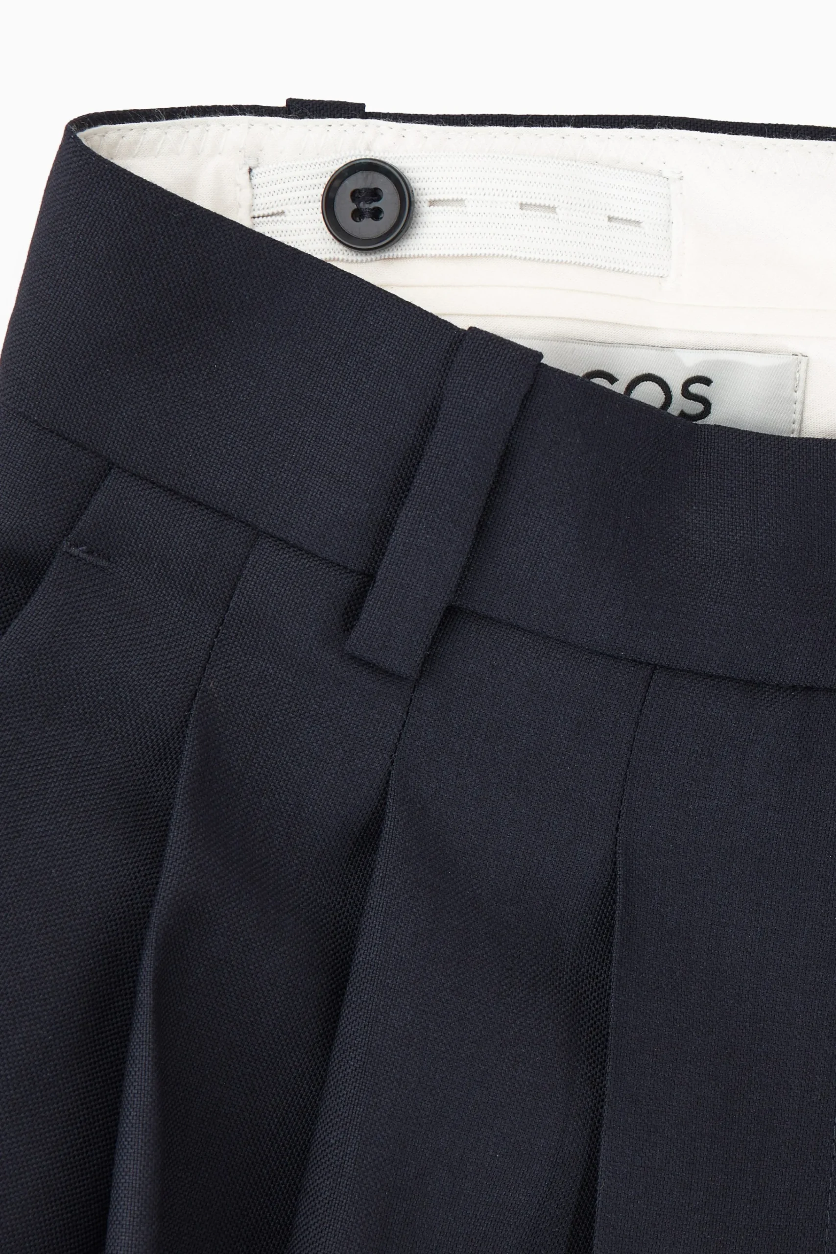 Damen COS Hosen*WOLLHOSE MIT BARREL-BEIN UND NORMALER PASSFORM