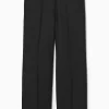 Damen COS Hosen*WOLLHOSE MIT GERADEM BEIN UND ELASTISCHEM BUND