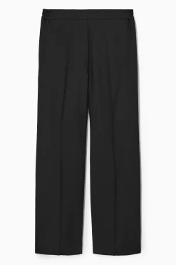 Damen COS Hosen*WOLLHOSE MIT GERADEM BEIN UND ELASTISCHEM BUND