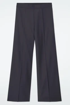 Damen COS Hosen*WOLLHOSE MIT GERADEM BEIN UND ELASTISCHEM BUND
