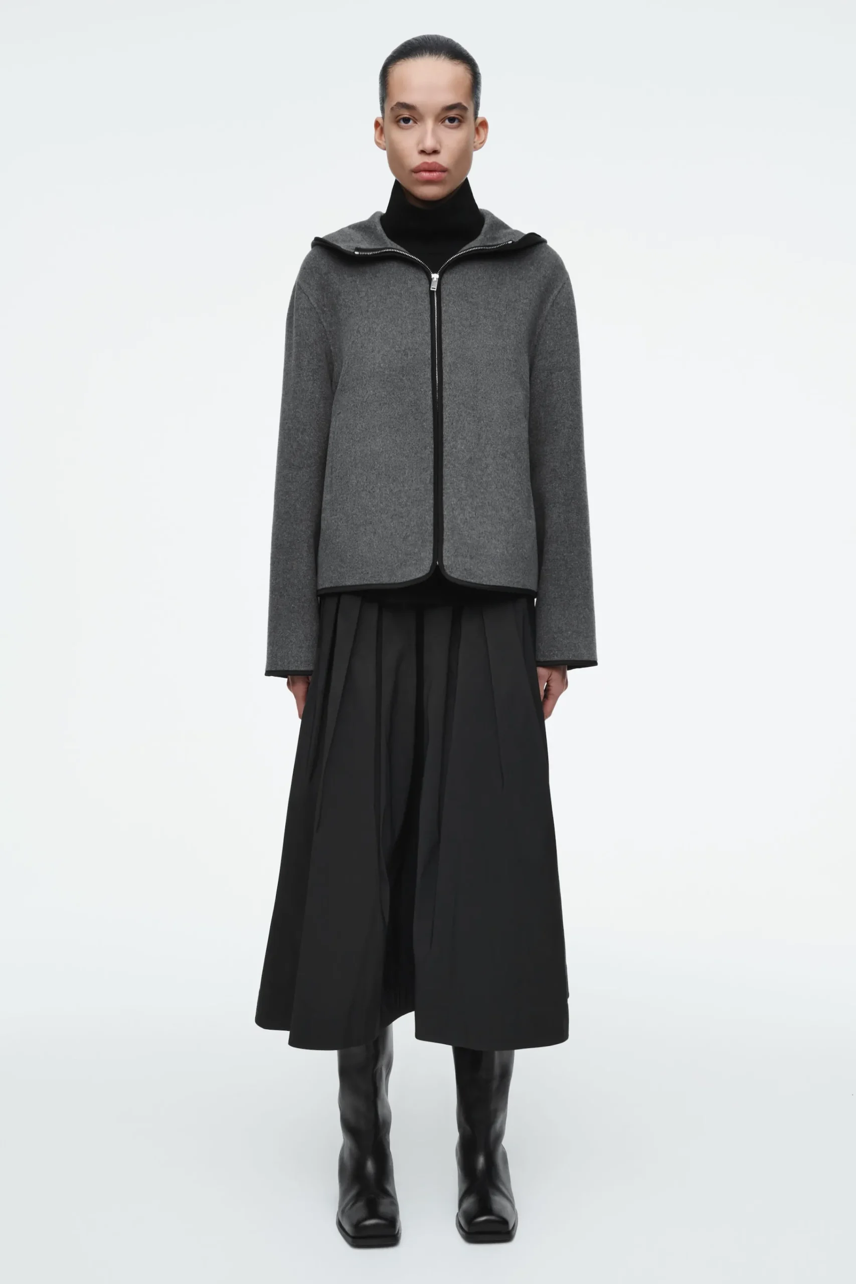 Damen COS Mäntel & Jacken*WOLLJACKE AUS DOUBLEFACE-MATERIAL MIT KAPUZE