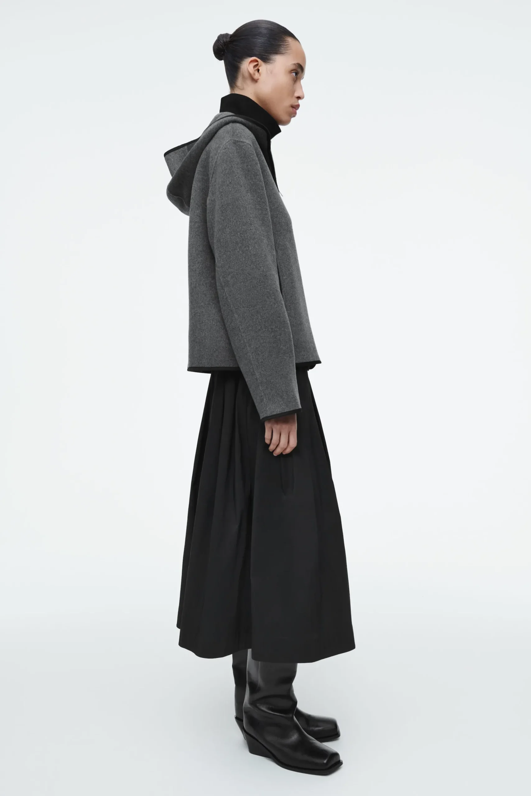 Damen COS Mäntel & Jacken*WOLLJACKE AUS DOUBLEFACE-MATERIAL MIT KAPUZE