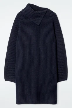 Damen COS Kleider | Strickmode*WOLLKLEID MIT KRAGEN