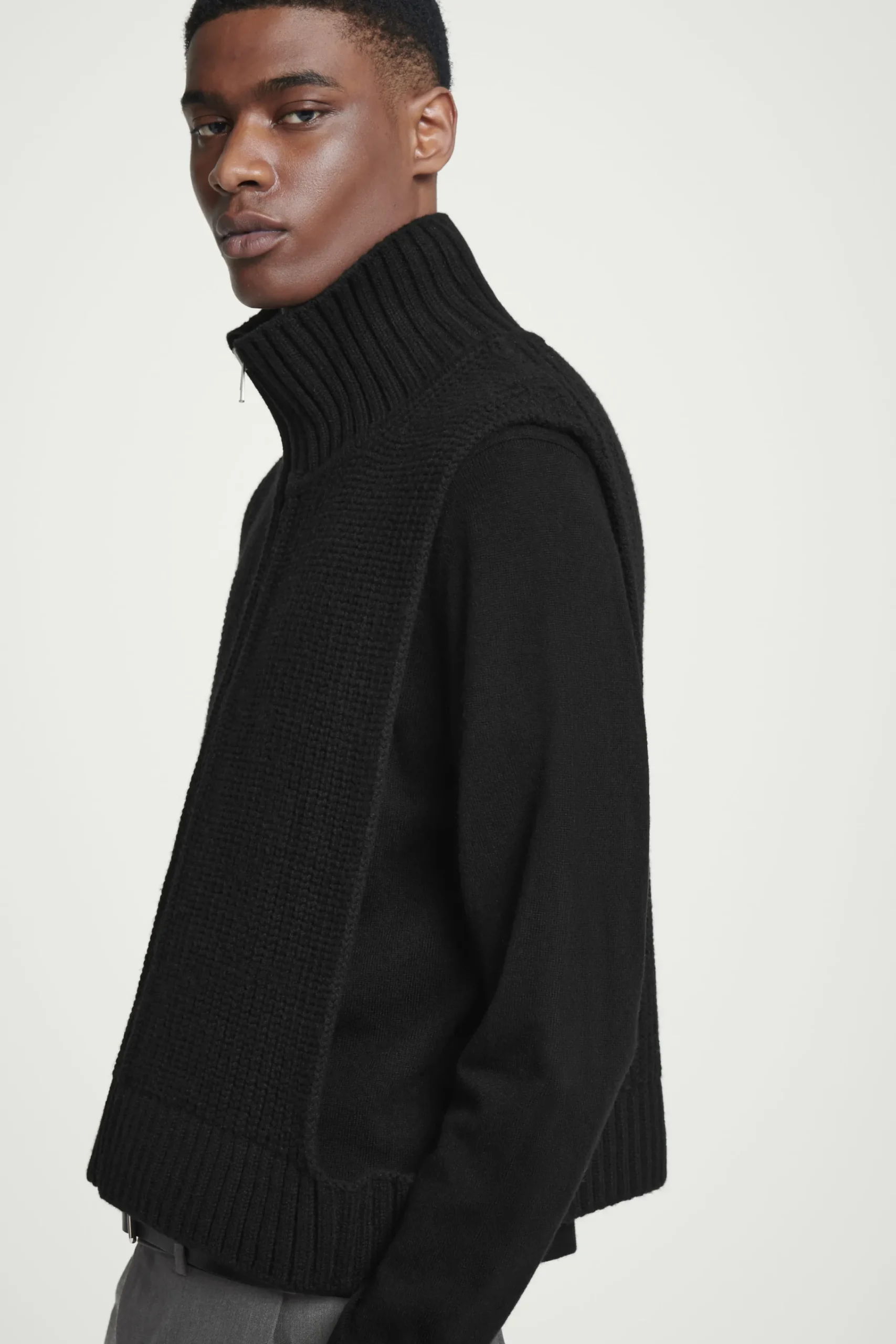 Herren COS Pullover | Strickmode*WOLLPULLUNDER MIT OFFENEN SEITEN