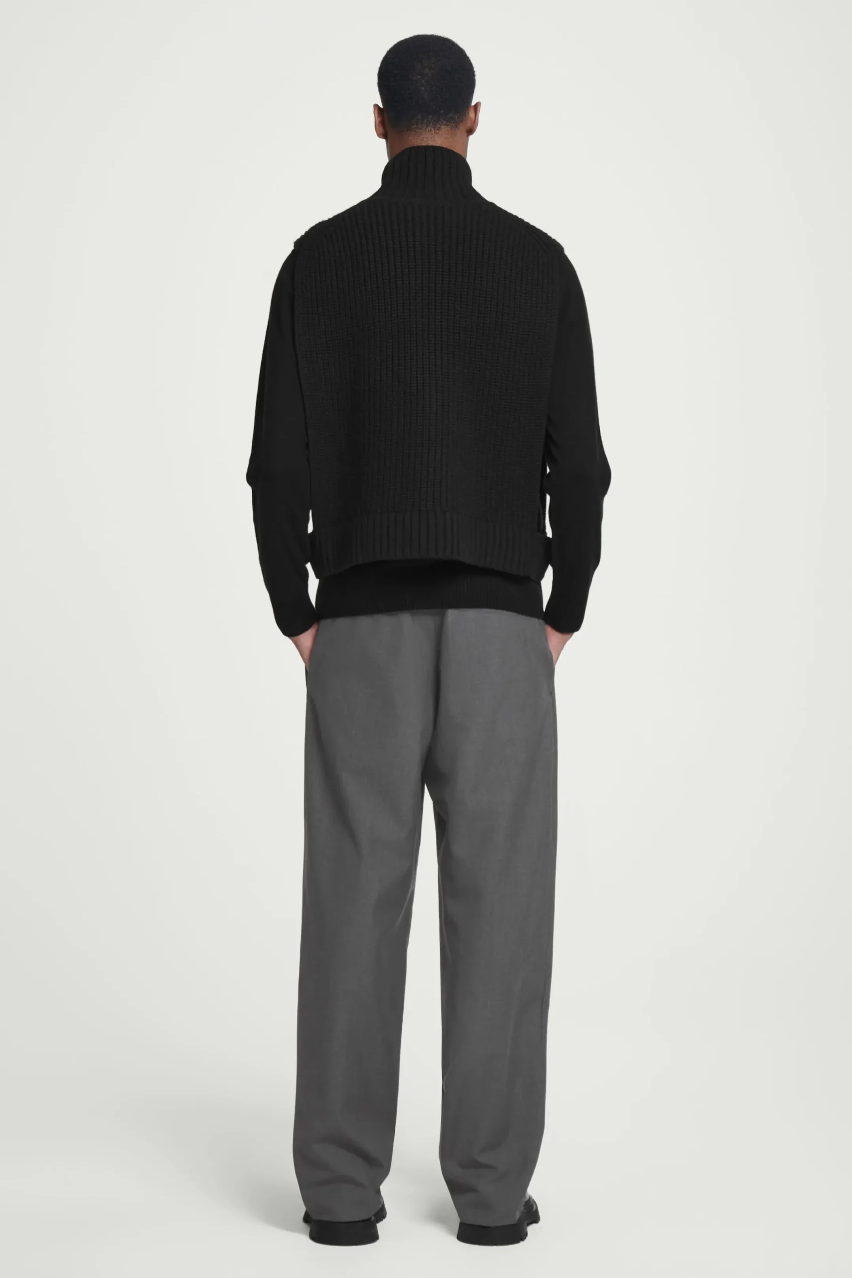 Herren COS Pullover | Strickmode*WOLLPULLUNDER MIT OFFENEN SEITEN